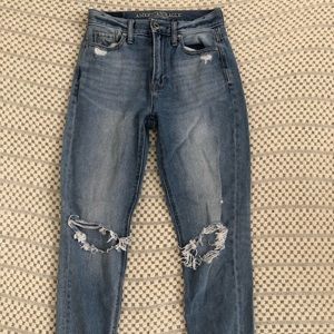 high waisted mom jeans